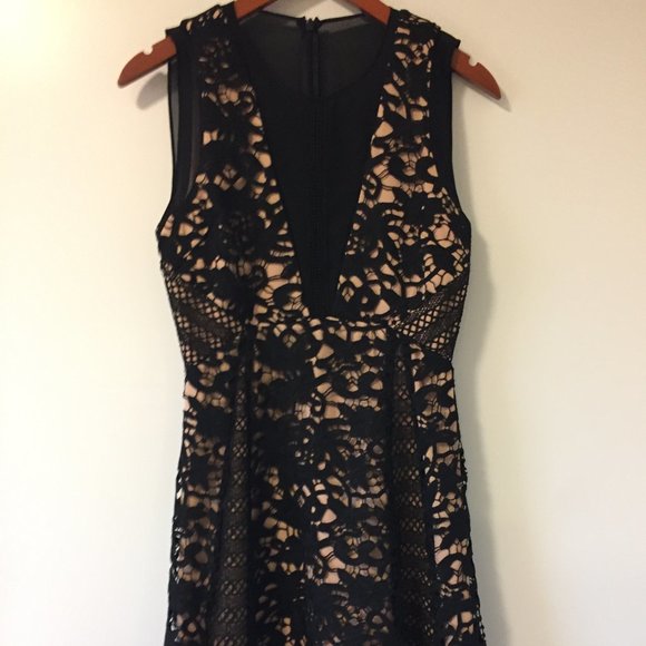 Tristan Dress, Fit-and-Flare Lace Dress - Picture 1 of 17